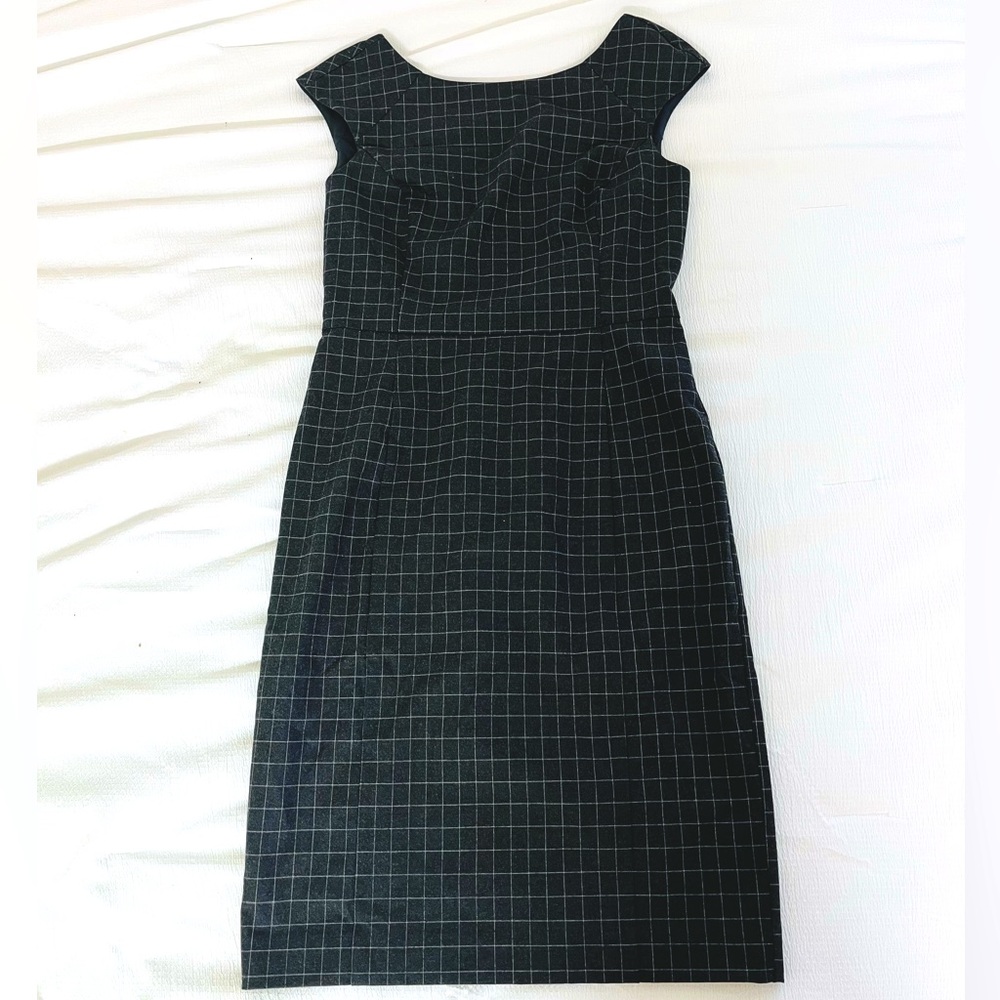 Banana Republic Women Dark Grey Formal Office Grid Pattern Women Size: 6P